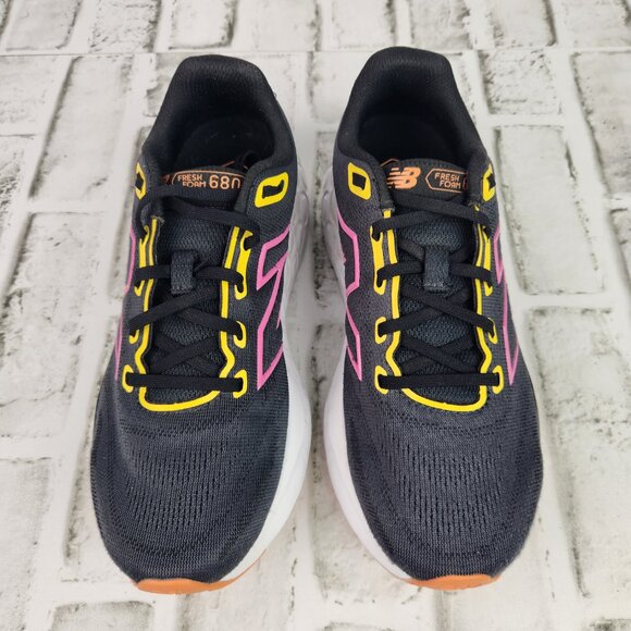 New Balance Fresh Foam 680 v8 Women's Sz 8 Black Colorful Accent Running Sneaker - Picture 9 of 10